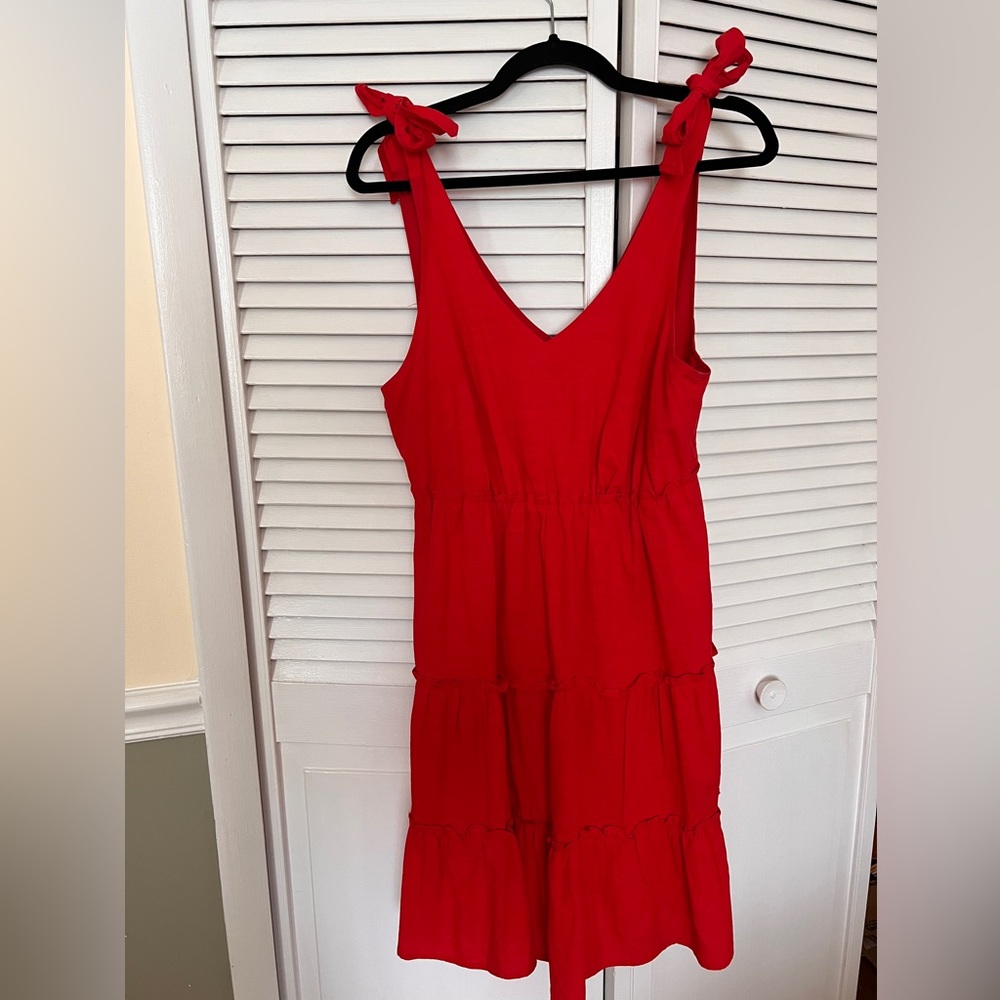 Red Cotton Dress